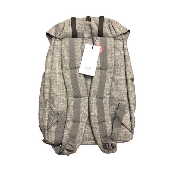 Herschel Supply Co. Retreat Backpack Gray Black Raven CrossHatch New - Picture 5 of 8